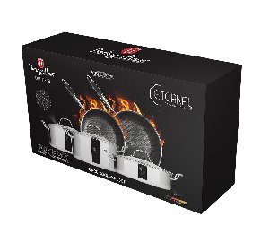 סט סירים ומחבתות נירוסטה היברידי – 7 חלקים